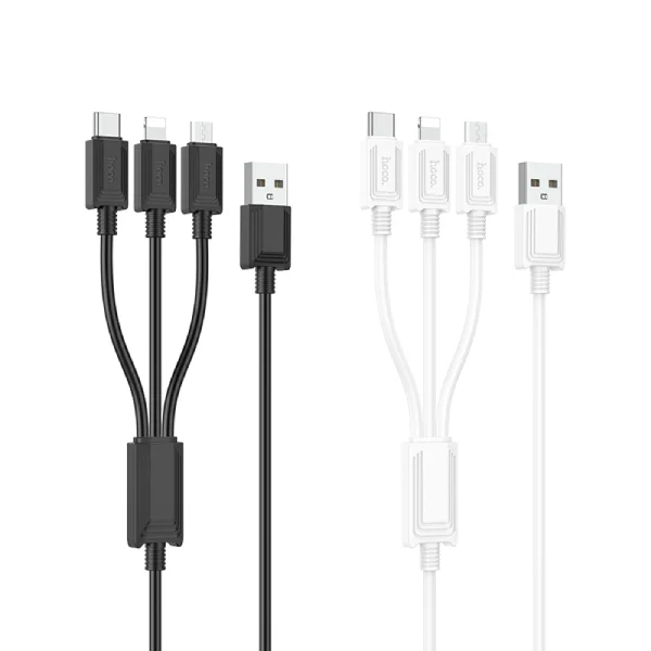 HOCO X74 3-in-1 USB Charging Cable in habib mobile