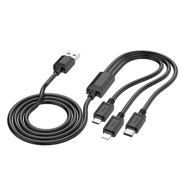 X74 3-in-1 charging cable(iP+Micro+Type-C) in habib mobile