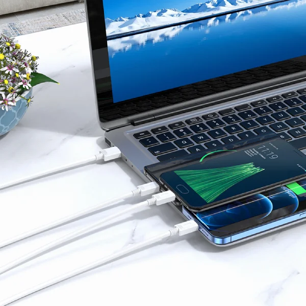 X74 3-in-1 charging cable(iP+Micro+Type-C) in habib